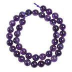 Natural Stone Beads 4mm Amethyst Beads Gemstone Round Loose Beads Crystal Energy Stone Healing Power for Jewelry Making DIY,1 Strand 15" - color: Amethyst, size: 4MM