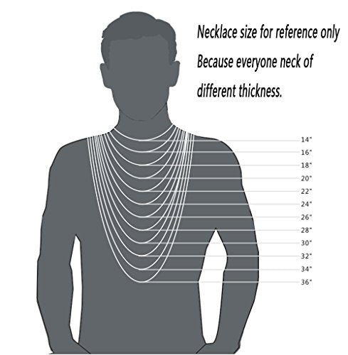 jonline24h Mens Womens Black Leather Cord Necklace Rope Chain with Stainless Steel Clasp 3mm 16-30 inch