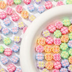 150pcs Clover Beads Ab Color Acrylic Bead Cute Beads for Jewelry Making Handmade DIY Bracelet, Charms Keychain Craft Supplies (Clover) - color: clover