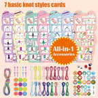 FUNiOi Bracelet Making Kit for Girls 8-10 12 Year Old - DIY Friendship Bracelets Crafts Toys for Kids Ages 6, 7+, Cool Birthday Gift Idea - Cute Squirrel Appearance Bracelet String Maker - size: Friendship Bracelet Kit