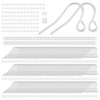 Silver Earring Hooks, 500PCS Earring Findings for Jewelry Making Hypoallergenic Ear Wires Fish Hook for DIY Earrings Bulk Pack - color: A style-Silver Simple Earring Wire
