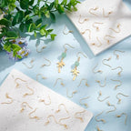 UNICRAFTALE 100Pcs Real 18K Gold Plated Earring Hooks Stainless Steel French Hooks with Horizontal Loop Metal Ear Wires Drop Earring Finding for Jewelry Making DIY Earrings Findings 17x18x2.4mm - size: 17mm Long