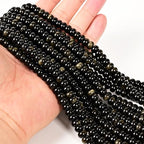 ICAI Natural 5x8mm Rondelle Beads, Abacus Disk Stone Spacer Gemstone Beads for DIY Bracelet Necklace Jewelry Making (Golden Obsidian) - color: Golden Obsidian, size: 5x8