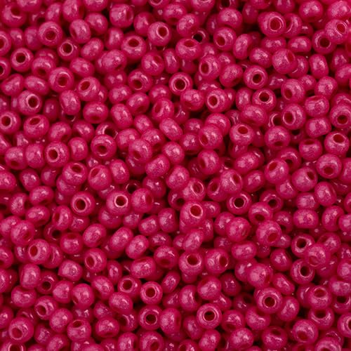 John Bead Czech Glass Seed Beads 11/0 Terra Intensive Rose, 23Gram Vial of DIY Jewelry Making Beads Preciosa (Jablonex) - color: Rose