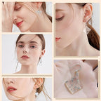 160 PCS/80 Pairs White Gold Tone Earring Hooks Hypoallergenic Ear Wires Fish Hooks with 100 PCS Clear Silicone Earring Backs and 100 PCS Jump Rings Earring Findings for DIY Jewelry Making - color: C style-White Gold Earring Hooks