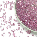 1000pcs Crystal Glass Beads 4mm Bulk Faceted Bicone Spacer Beads for DIY Jewelry Making - color: Crystal Purple AB, size: 4mm