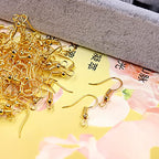 600Pcs Hypoallergenic Earring Hooks, Gold Earring Making Kit, with Earring Backs and Jump Rings for Jewelry Making (Gold) - color: Gold