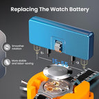 JOREST Watch Repair Kit for Battery Replacement & Link Removal, Resizing &Opener, Watch Repair and Cleaning Screwdriver Set, Wrench Back Remover, Spring Bar Tool