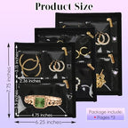 Travel Jewelry Organizer Case,Jewelry Bags Jewelry Storage Book Binder with Clear Zipper Velvet Pouch for Traveling,Earrings, Rings, Necklace, Bracelet (Inner Pages, 3 PCS) - color: Inner Pages,Black,3 PCS