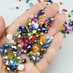 100pcs 8mm Bicone Crystal Glass Beads Faceted Bicone Crystal Beads Bulk Glass Spacer Beads for Bracelets Necklace Pendants Earrings DIY Jewelry Craft Making(Crystal Pink AB) - color: Crystal Pink AB, size: 8mm