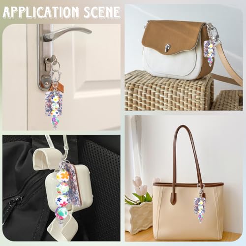 1 Box 97PCS Silicone Beads Kit Focal Round Hexagon Rondelle Rhinestone Assorted Pink Orange Green Spacer Loose Bead Charm Bulk for Jewelry Making Necklace Bracelet Keychain Diy Craft Supply