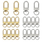 20Pcs Metal Lobster Claw Clasps, Swivel Lanyards Snap Hooks for Jewelry Making, Keychain,Bag Connector(Gold&Silver) - color: gold & silver