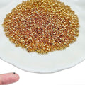 1000Pcs 3mm Brass Crimp Beads Metal Spacers Stopper Beads Metal Round Bead Spacers Beads Clamp Ends for DIY Jewelry Making,Bracelet Necklace Earring（K Gold） - color: K Gold, size: 3MM