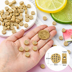 Airssory 100 Pcs Handmade Polymer-Clay Food Biscuits Cookie Beads Spacer for Bracelets Jewelry Necklace Earring Making - color: Biscuits Cookie Beads_100 Pcs