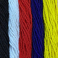 11/0 Glass Seed Beads, 12 String Hanks, Small Craft Beads, 2 mm Total 5 Colors (Set5) - color: Set5
