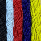 11/0 Glass Seed Beads, 12 String Hanks, Small Craft Beads, 2 mm Total 5 Colors (Set5) - color: Set5