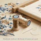 Natural 100% Mulberry Handmade Embroidery Silk Thread Silk Floss (21) - color: 21