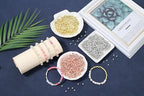 XIANNVXI 500Pcs Square Spacer Beads for Jewelry Making - Smooth Loose Beads for DIY Bracelets & Necklaces (Gold, Silver, Rose Gold) - color: Square spaced beads 3 colors
