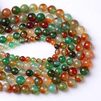 90PCS 8mm Natural Peacock Agates Beads for Jewelry Making Semi Precious Loose Gemstones Beads DIY Bracelet Necklace 2 Strand 32" - color: Peacock Agate, size: 8mm(2 strands)