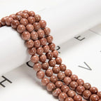 120pcs(2 Strand/Set) 8mm Goldstone Beads with Energy Power, Smooth Round Healing Crystal Beads for Jewlery Bracelets Earrings Making DIY - color: Goldstone, size: 8mm