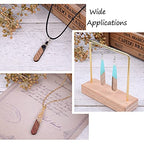 Beadthoven 26pcs/13 Pairs Natural Wood Resin Teardrop Charms DIY Earrings Pendants Mixed Colors Long Water Drop Shape Wooden Pendants for Statement Jewelry Making Findings - color: 0Teardrop