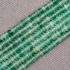 BONNY BOXX 1 Strand (150PCs) Natural 2 * 4mm Green Aventurine Rondelle Beads, Natural Abacus Disk Stone Beads Loose Spacer Gemstone for DIY Bracelet Necklace Jewelry Making - color: Green Aventurine, size: 2*4MM