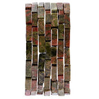 Natural Unakite Rectangle Tube Beads 4x13mm 38cm/str Loose Semi Gemstone Stone Beads for Making Bracelets Necklace Earrings - color: Unakite, size: 4x13mm Rectangle