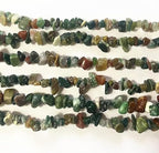 HAAMIIQII 5-8mm Natural Indian Agate Chips Beads Irregular Chip Stones Loose Gemstone Beads Energy Healing Beads for Jewelry Making Strand 30 Inch - color: Indian Agate