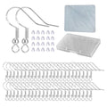 Silver Hypo-allergenic Earring Hooks - 120 Pcs /60 Pairs S925 Sterling Silver Plated Ear Wires Fish Hooks for Jewelry Making, Jewelry Findings Parts with Rubber Earring Backs Stopper for DIY Earrings - color: Regular Silver 1