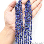 GM GemMartUSA Lapis Natural Raw Chip Beads Strands | Semi-Precious | AAA+ Quality 1 Strand 34” | DIY Bracelet Jewelry Making, Healing Crystal Craft| 4-6mm - Blue-Color Gemstones (CHLP-70001) - color: Lapis (CHLP-70001)