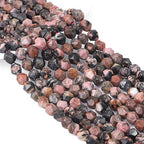 BEADIA Faceted Natural Rhodochrosite Stone Round Beads 10mm 36cm/Strand for Jewelry Making - color: Rhodochrosite, size: 10mm