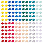 Pandahall 360Pcs 2-Hole Tila Acrylic Seed Beads - 12 Colors, Opaque Loose Spacer Beads 5.2x5.2mm for Jewelry Making - color: Mix 12 Colors, 360pcs