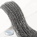 AD Beads Natural Gemstone Diamond-Cut Micro-Faceted Small-Size 4mm Small Round DIY Necklace Bracelet Jewelry Making Beads (Terahertz) - color: Terahertz