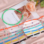12/6/5 PCS Heishi Surfer Choker Summer Beach Clay Bead Bohemian Necklace Set for Women