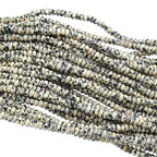 150PCS 2x4mm Natural Dalmation Jasper Rondelle Beads Abacus Disk Stone Beads Round Loose Spacer Gemstone Beads for DIY Bracelet Necklace Jewelry Making - color: Dalmatian Jasper, size: 2x4mm Abacus Disk