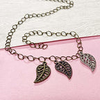 Heather's cf Four Leaf Clover Silver Leaf Beads 100-150 Pcs Leaves Craft Antique Leaf Charms for Crafting Leaf Pendant Charm for Necklace Bracelet Earring Making Fall Leaf Beads Set - color: Mixed Filigree Leaf