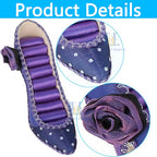 2 PCS Set Jewlery Display Shoe Ring Holder - Mannequin Necklace Display Bracelet Orgaziner (Purple) - color: Purple