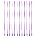 MECCANIXITY Ball Bead Chain Beaded Necklace Chains 5 Inch Adjustable Metal Ball Chains 2.4mm/0.1inch Keychain for Jewelry Making,DIY Craft Projects,Pack of 12(Purple) - color: Purple