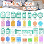 ACRNIGHEET Boho Clay Cutters - 16 Shapes Sun and Moon, Landscape Polymer Clay Cutters for Jewelry, Earring Making Kit With Storage Box - style: Sun and Moon Scenery theme (16 pcs)