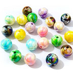 Mixed Lots Shiny AB Color Acrylic Bead DIY Beading Hairband Bracelets Necklace Craft Embelishment (Mixed Colors-Milk) - color: Mixed Colors-milk