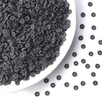 Polymer Clay Beads, 6mm Heishi Bead for Jewelry Bracelets Necklace Making 1000PCS - color: Gunmetal