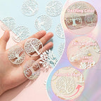 Dazzling Colorful Filigree Charms Hollow Out Multicolor Geometric Filigree Pendants for DIY Jewelry Making Earrings Necklaces Components - color: Tree of Life