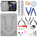 Bead Boards Jewelry Making Supplies for Adult Bead Tray Necklace Design Board Bead Bracelet Making Kit Jewelry Repair Kit Beading Supplies Beading Mat Jewelry Tools with Pliers