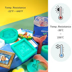 BBDINO Silicone Mold Making Kit, Super Elastic Liquid Silicone for Molds Making 3h Fast Cure 1 Gallon Kit (140.8oz) Translucent, 1A:1B Mixing Ideal for Molds Casting of Resin/Candle/Soap/Plaster - color: 141 Oz Clear