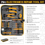 Hi-Spec 39pc Electronics Repair & Opening Tool Kit Set for Laptops, Phones, Devices, Computer & Gaming Accessories. Precision Small Screwdrivers with Pentalobe Bits for iPhones & MacBooks - size: 39pcs
