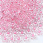 150Pcs Acrylic Flower Beads Candy Color Transparent Plastic Pastel Spacer Beads with Hole for DIY Crafts Wind Chimes Suncatcher Necklaces Bracelets Earrings Jewelry Making(Light Pink) - color: Light Pink