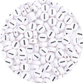 100Pcs Letter Beads - 4x7mm White Round Acrylic Alphabet Beads for Jewelry Making DIY Bracelets, Necklaces & Key Chains - color: I 100Pcs