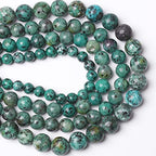 8MM 45PCS Natural Stone African Turquoise Loose Beads for Jewelry Making DIY Bracelet - color: African Turquoise, size: 8mm