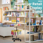 Flenpptly Retail Display Stand Rotating Display Stand 4 Tier Spinning Display Stand for Craft Shows, Jewelry, Keychain, Earring Adjustable Height Retail Display Racks (Black) - color: 4-Tier Black