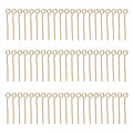 Shapenty 200PCS Mini Metal Wire Eyepins Beading Small Open Eye Head Pins Needles Bulk for DIY Craft Bead Earring Pendant Necklace Bracelet Jewelry Charm Finding Making (20mm/0.79Inch, Gold) - color: Gold, size: 20 mm